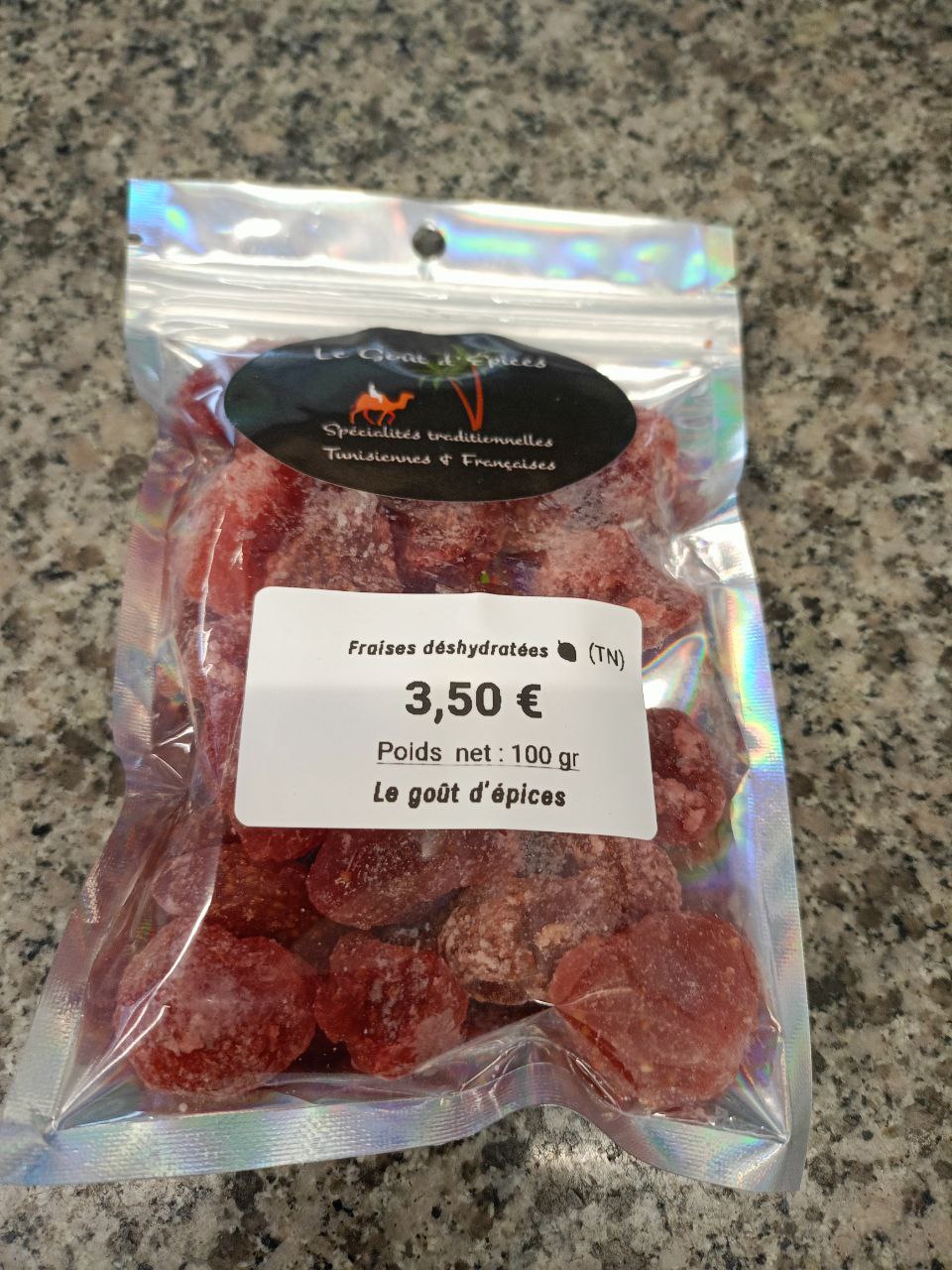 Fraises déshydratées